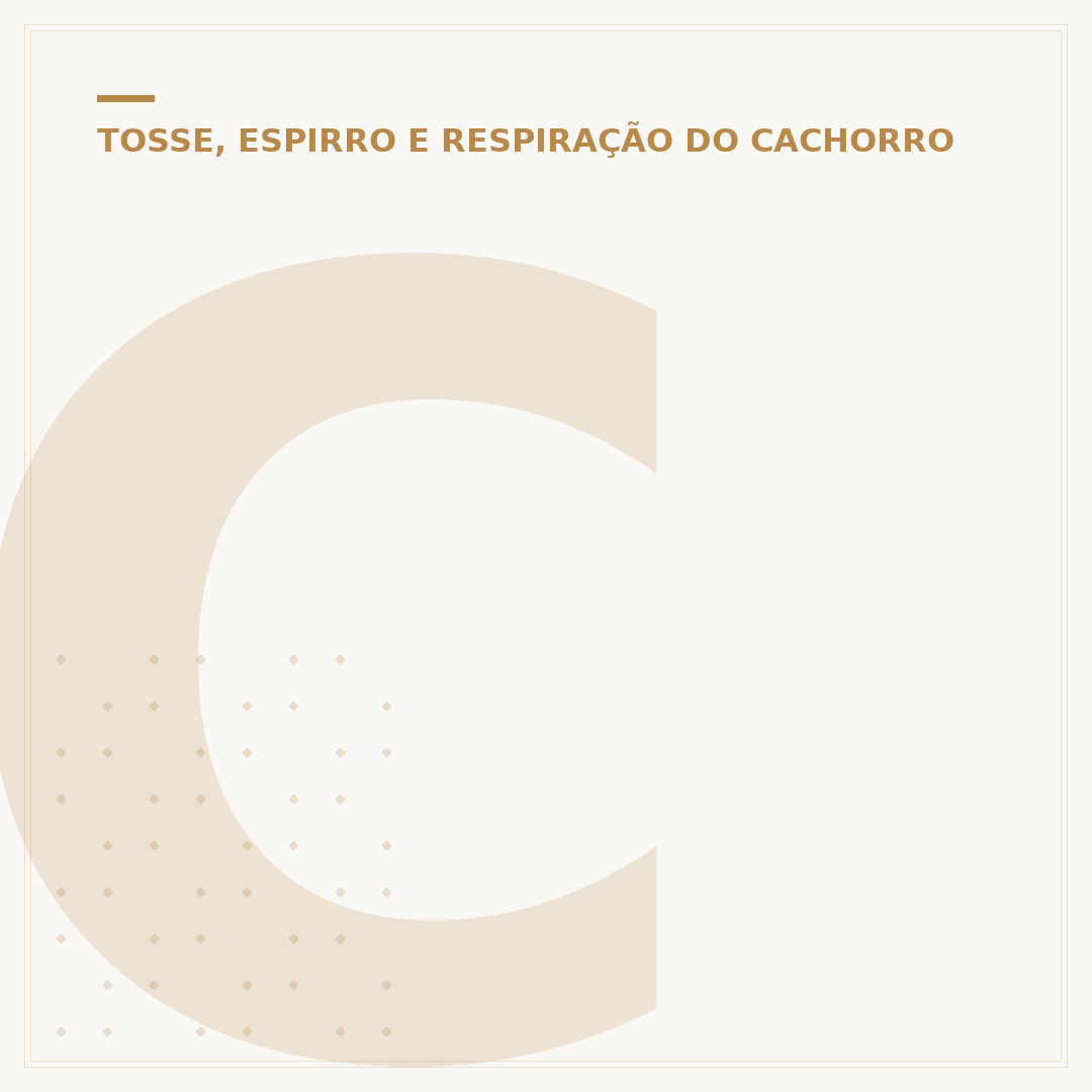 Cachorro com tosse e engasgo