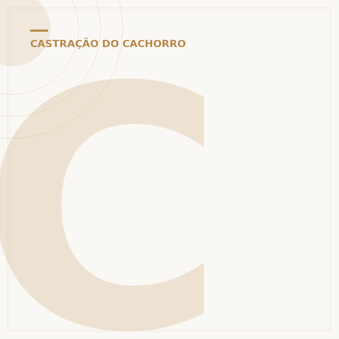 Castrar o cachorro para de marcar território?
