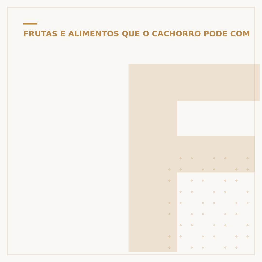 Frutas que cachorro pode comer