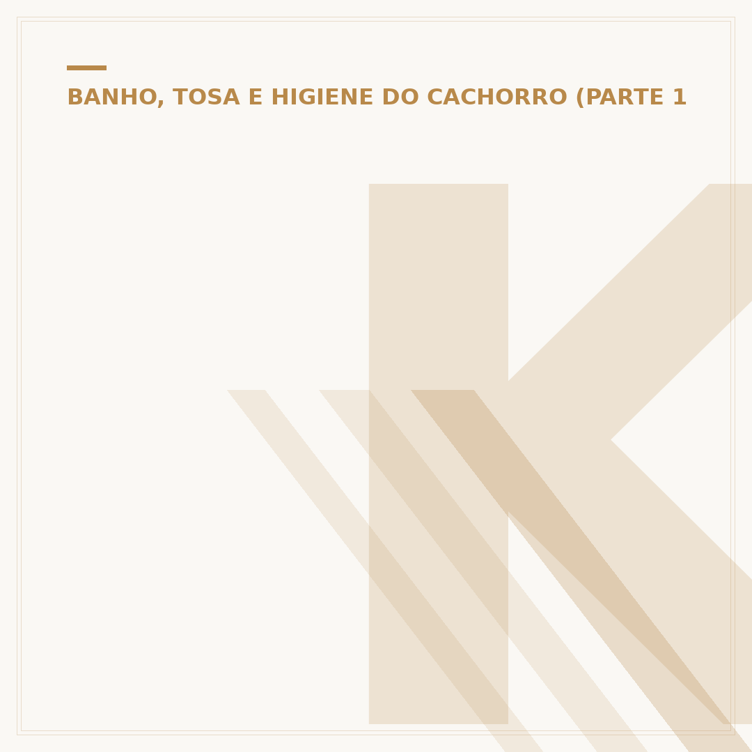Kit de banho para cachorro