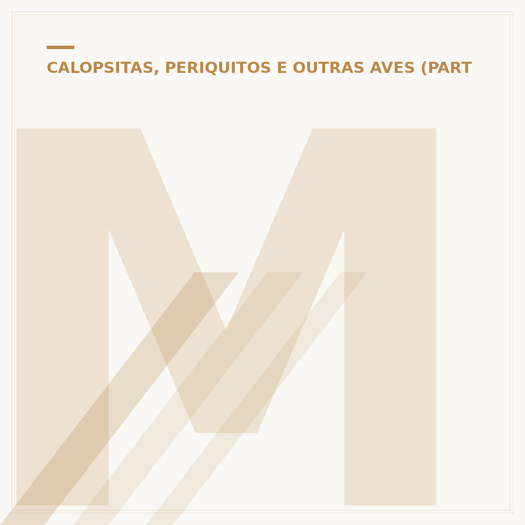Modelo de viveiro para calopsita
