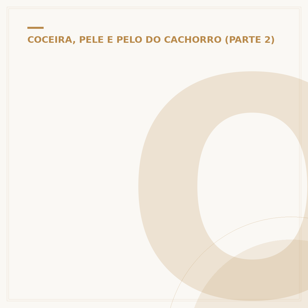 O que é bom para curar sarna de cachorro?