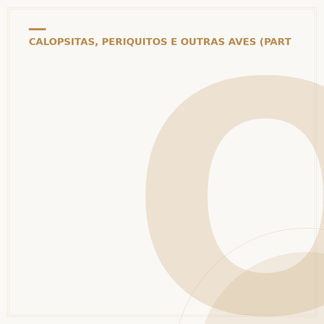 O papagaio voando: liberdade, segurança e comportamento