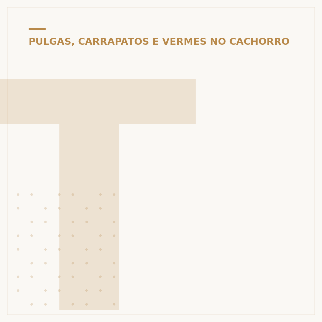 Tipos de vermes nas fezes do cachorro