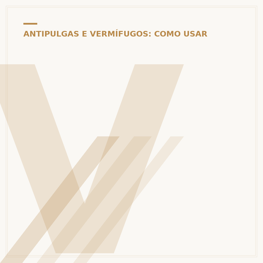 Vermífugo e antipulgas