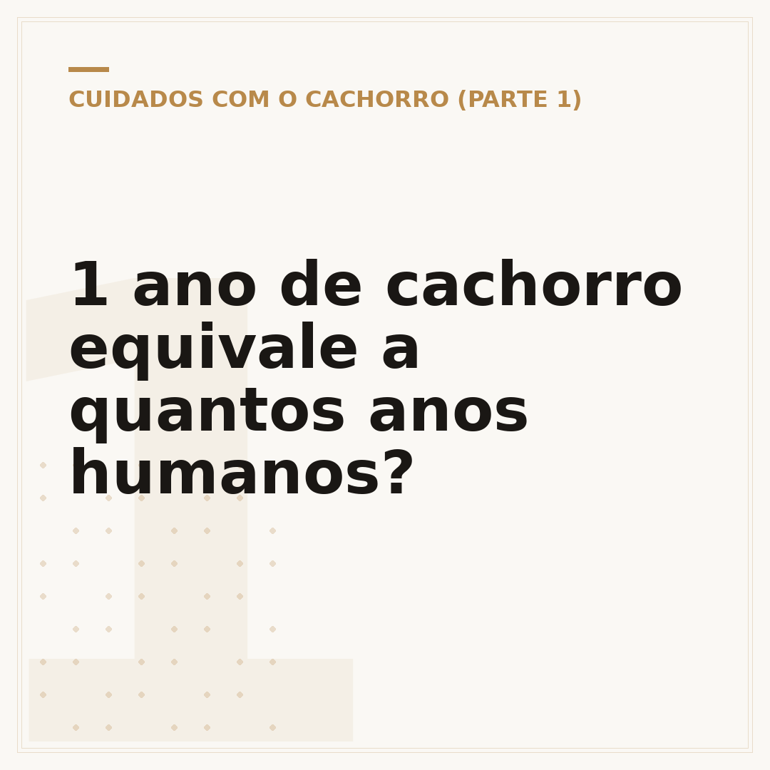 1 ano de cachorro equivale a quantos anos humanos?