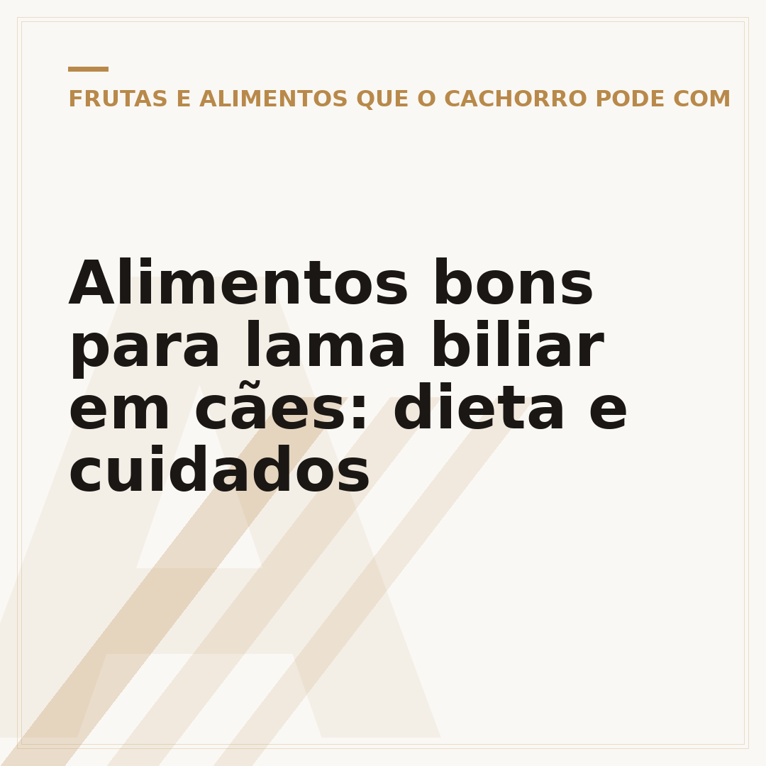 Alimentos bons para lama biliar em cães: dieta e cuidados