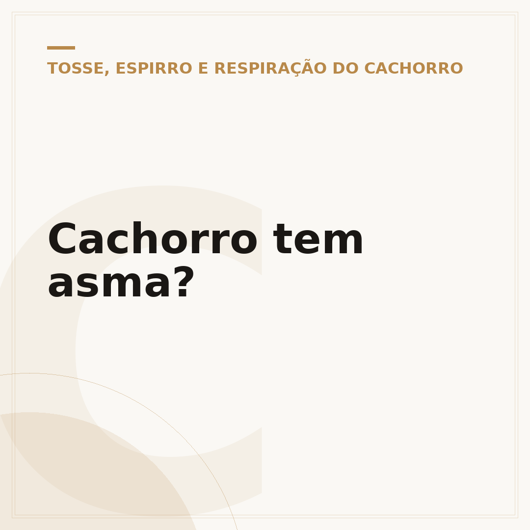 Cachorro tem asma?