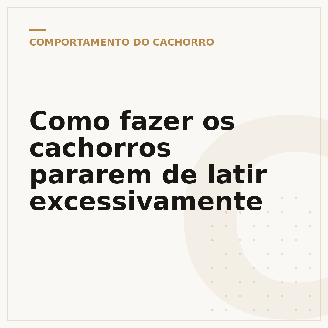 Como fazer os cachorros pararem de latir excessivamente
