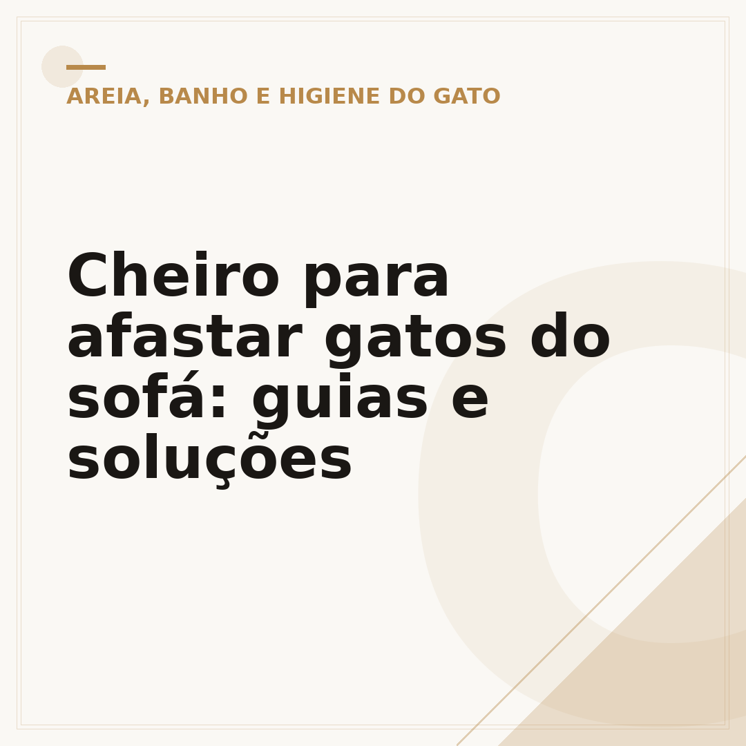 Cheiro para afastar gatos do sofá: guias e soluções