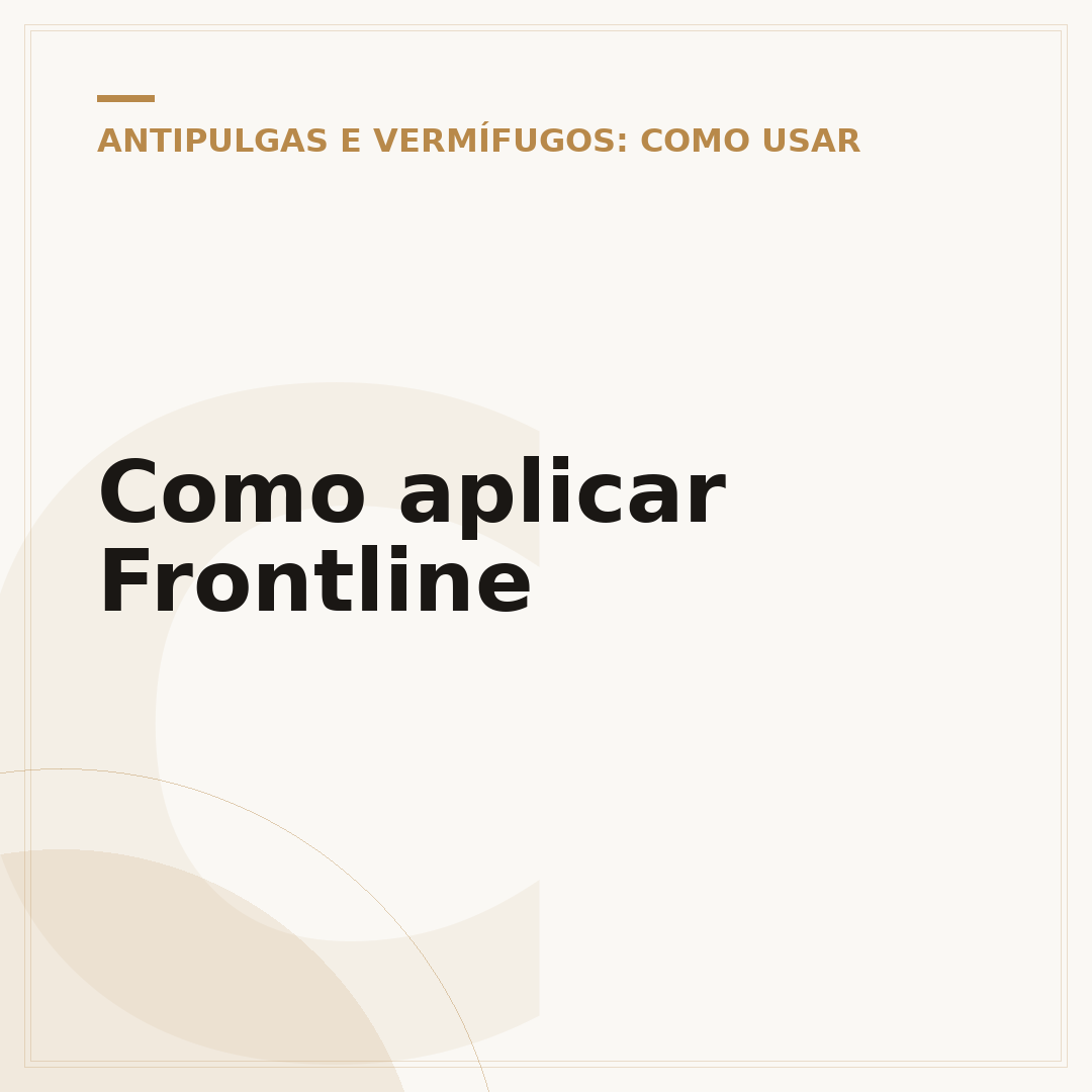 Como aplicar Frontline