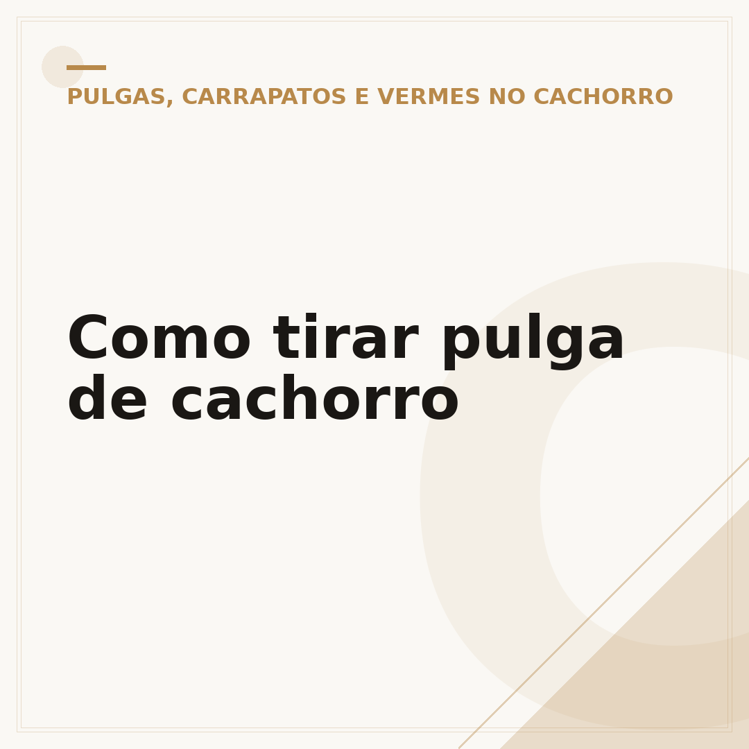 Como tirar pulga de cachorro