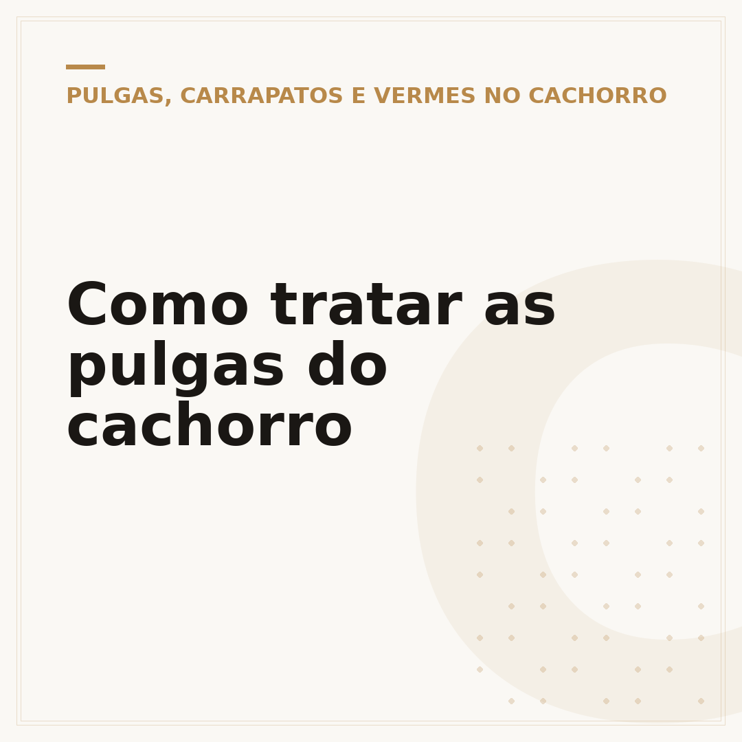 Como tratar as pulgas do cachorro