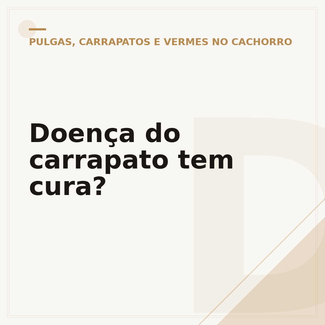 Doença do carrapato tem cura?