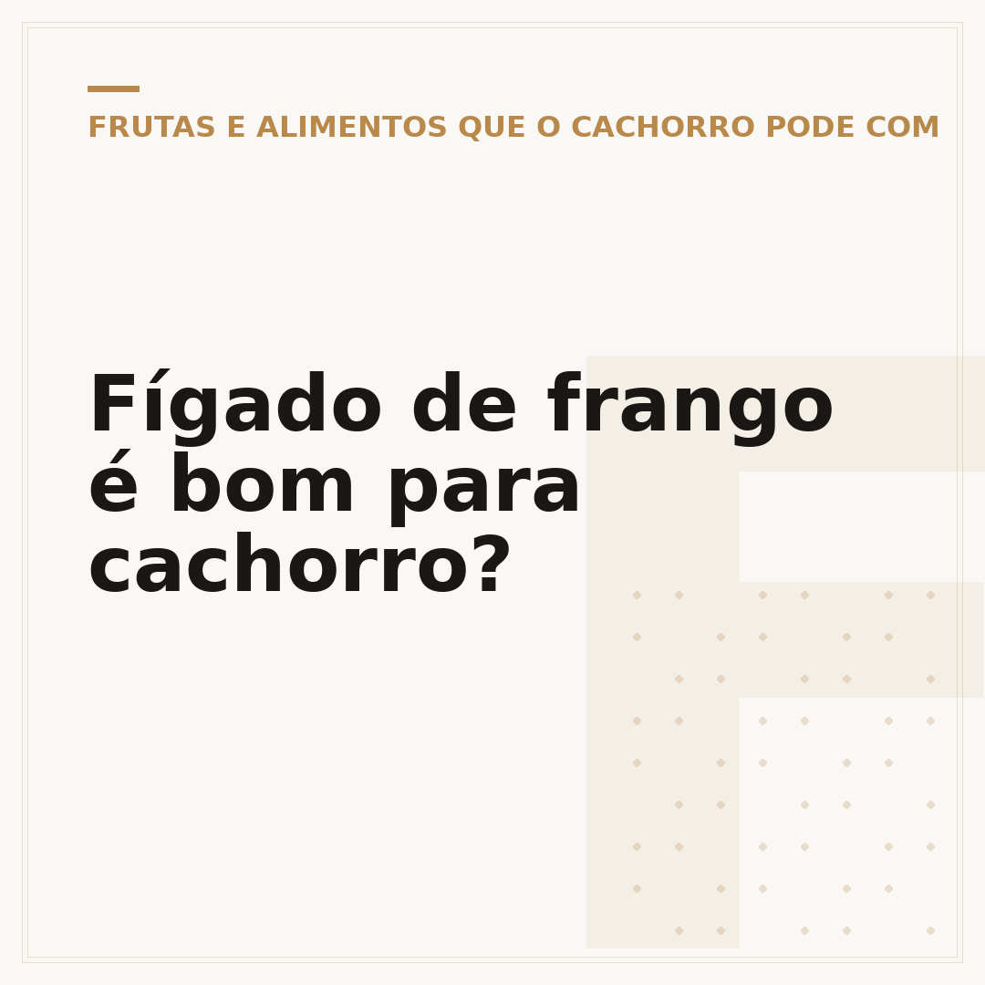 Fígado de frango é bom para cachorro?