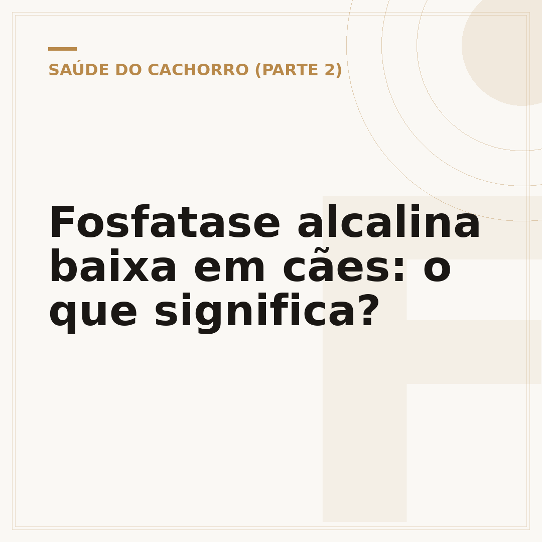 Fosfatase alcalina baixa em cães: o que significa?