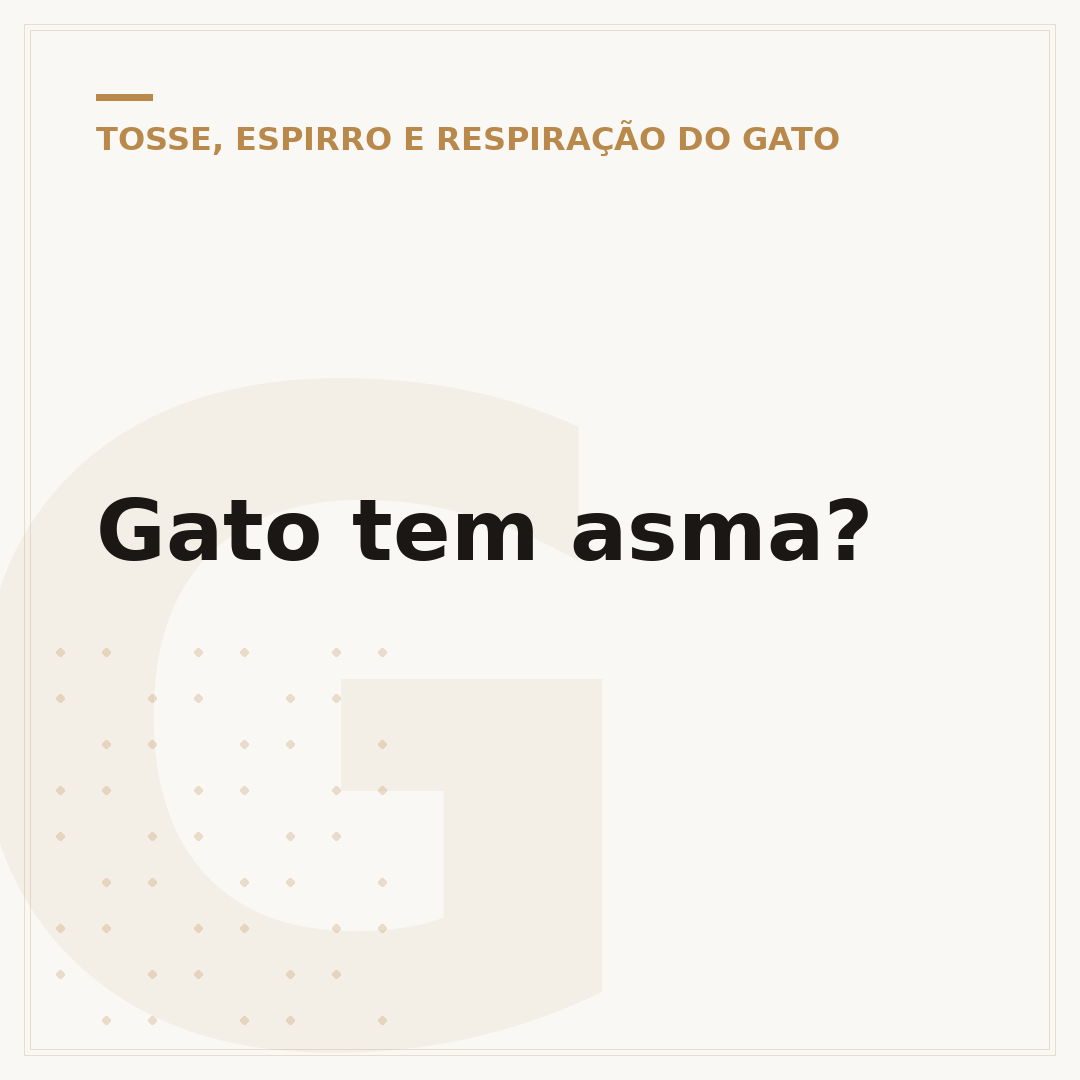 Gato tem asma?