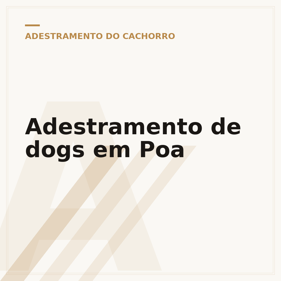Adestramento de dogs em Poa