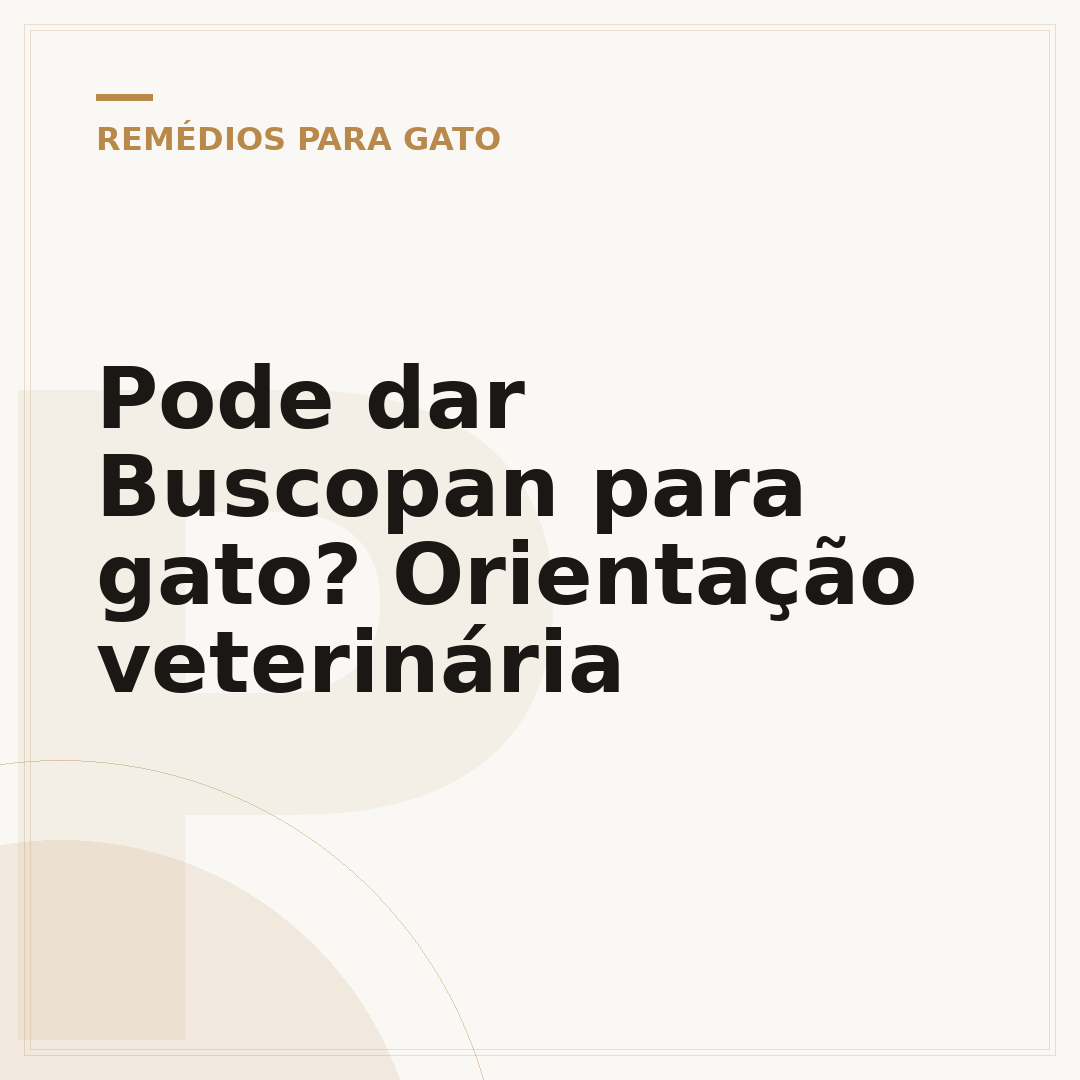 Pode dar Buscopan para gato? Orientação veterinária