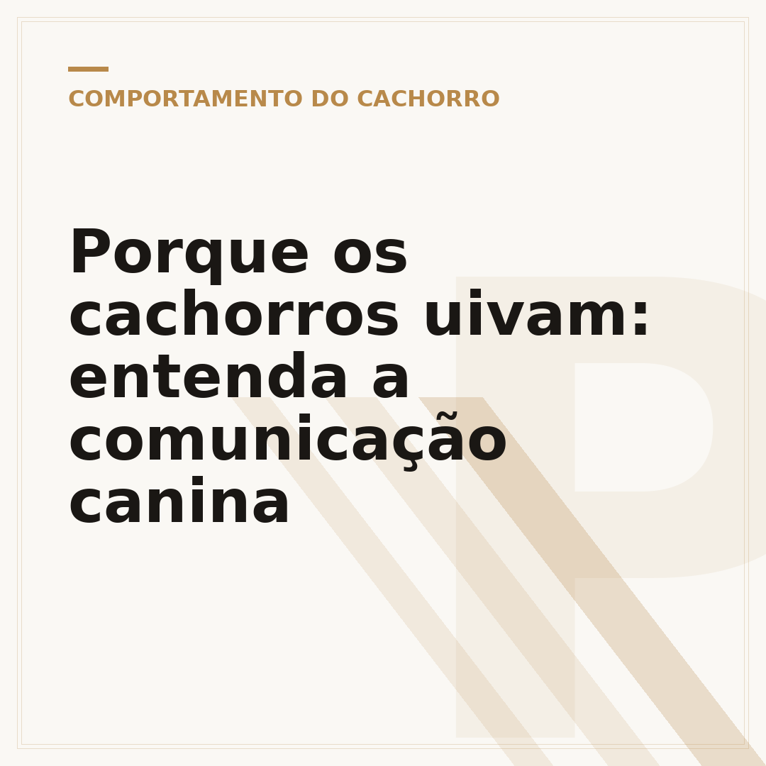 Porque os cachorros uivam: entenda a comunicação canina