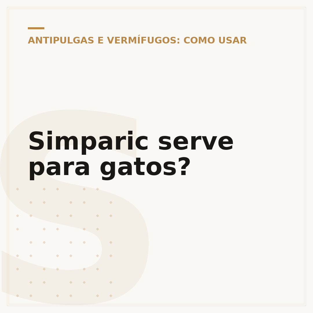 Simparic serve para gatos?
