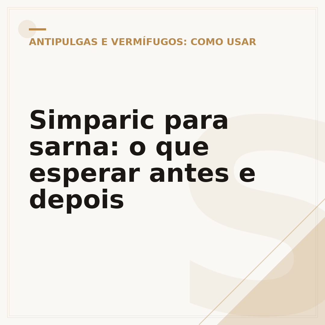 Simparic para sarna: o que esperar antes e depois