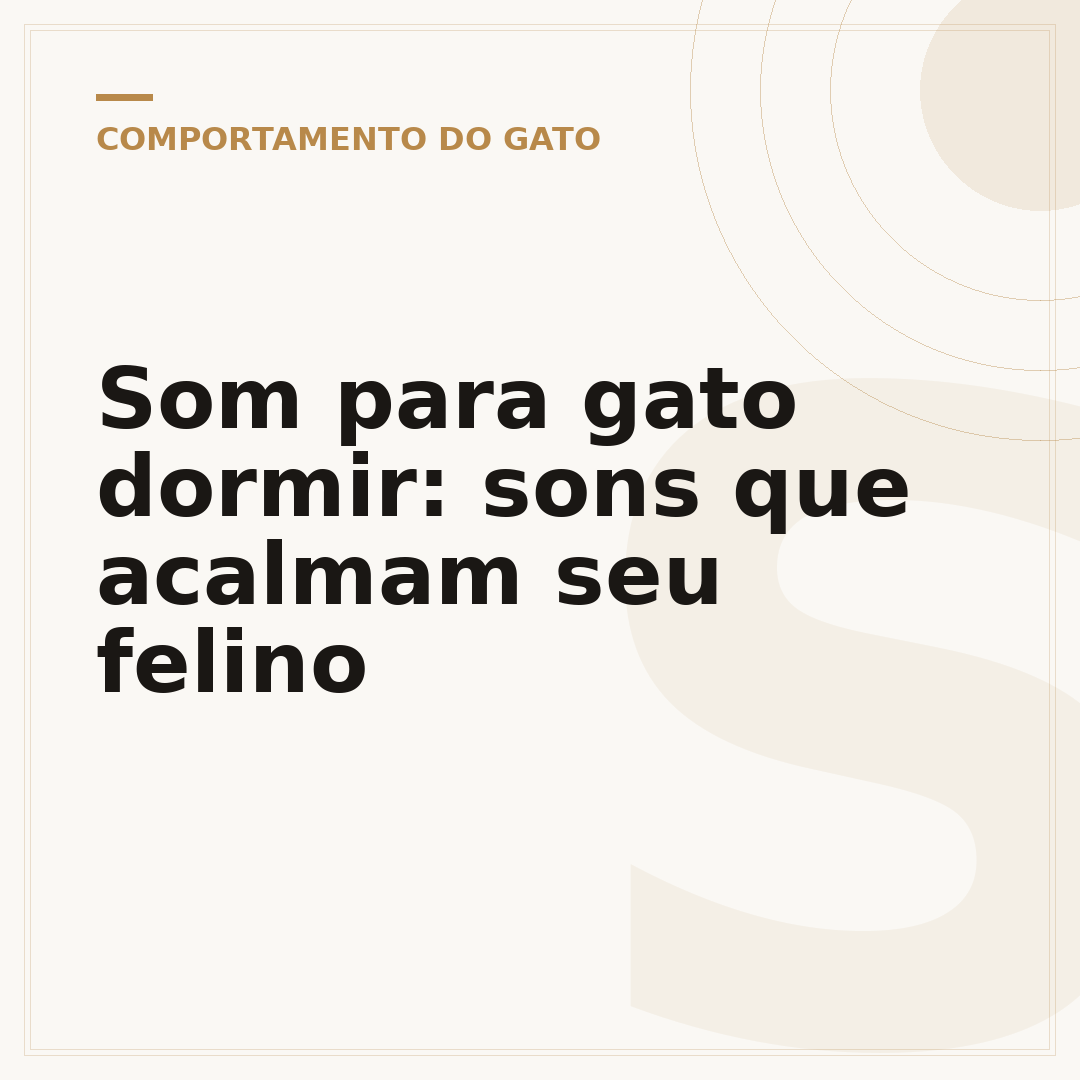 Som para gato dormir: sons que acalmam seu felino