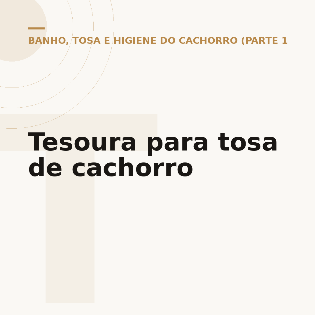 Tesoura para tosa de cachorro